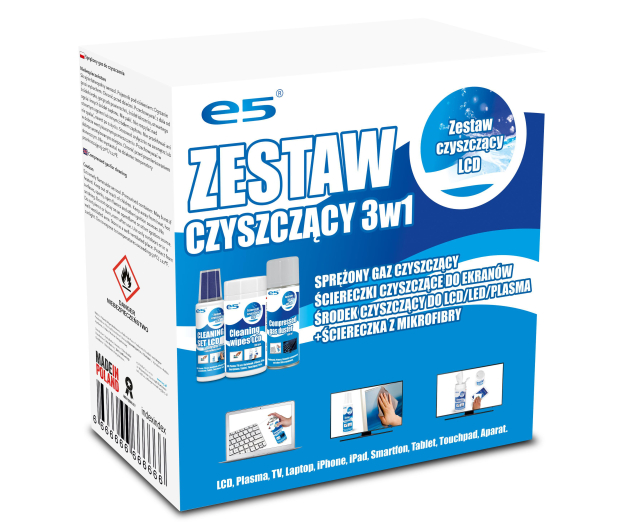 TWINPOL Zestaw 3in1 chusteczki + sp.powietrze + zestaw LCD - 1463113 - zdjęcie